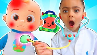 Sick Song with JJ Boo Boo Doll for Toddlers | Nursery Rhymes \u0026 kids Songs