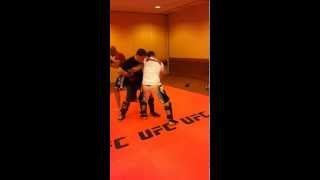 Andy Souwer sparring with Andre Dida round II