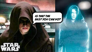 What Anakin Told Sidious Right Before Obi-Wan Fought Him (NOT IN MOVIE)