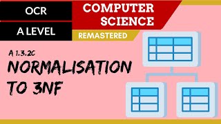 52. OCR A Level (H446) SLR10 - 1.3 Normalisation to 3NF