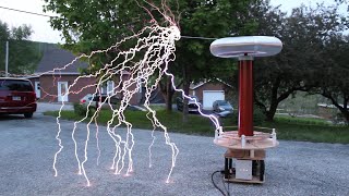 Large Solid State Tesla Coil High Power Run