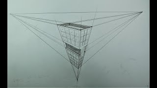 Architecture Basic How To Draw a Simple Building in 3 Point Perspective