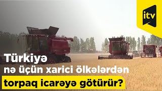 Türkiyə nə üçün xarici ölkələrdən torpaq icarəyə götürür?