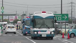 警察車両・救急車 緊急走行他@国民保護実動訓練