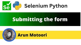 Submitting the form (Selenium Python)