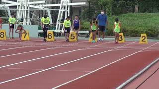 5年女子100m決勝 合同競技会（20200711）