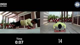 MAXIMUM KNUCKLE PUSH-UPS WITH ONE LEG RAISED IN 30 SECONDS