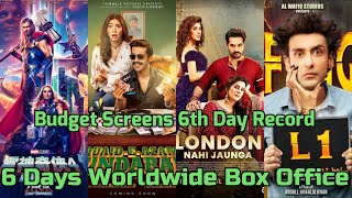 London Nahi Jaunga , Quaid e Azam Zindabad , Lafangey , thor 4 - 6 Days Box Office Collection