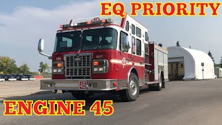 **EQ2B PRIORITY TONE** Calgary Spare Engine 45 Responding HOT | CFD