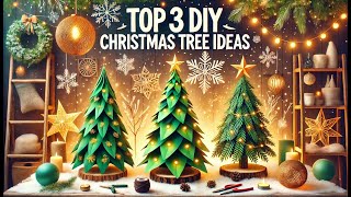 Top 3 Unique DIY Christmas Tree Ideas for Gorgeous Home Decorations! #5minutecrafts   #christmas