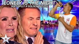 Agt2024||Simon Cowell Crying To Hear The Song |Lonly is the night|Homeless On The Big World Stage