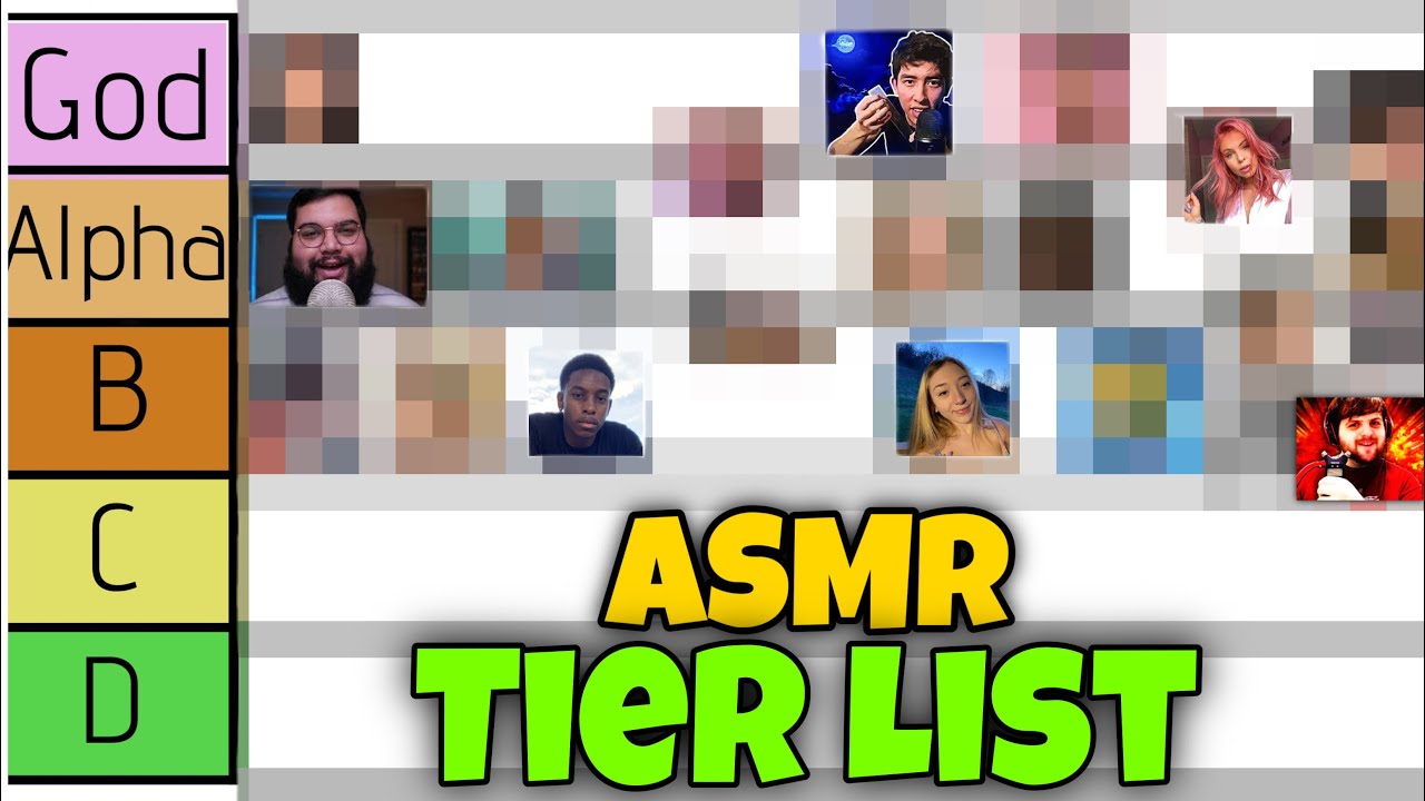 ASMR Tier List| Ranking ASMR Creators (Whispered🤫) - YouTube