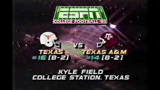 1985 #18 Texas @ #15 Texas A\u0026M No Huddle