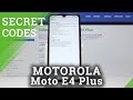 Secret Codes Motorola Moto E6 Plus - Test Mode / Hidden Codes