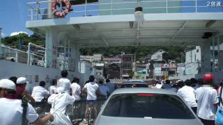 向島から尾道駅まで(2倍速) Onomichi