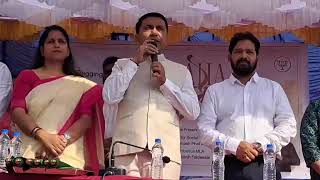 GOAN Reporter: Goa CM Dr Pramod Sawant speaking at Karmali Railway Station.