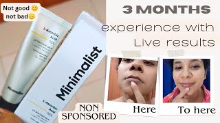 Minimalist 8% ascorbic acid lip treatment balm | Sharing 3 months honest experience on dark lips