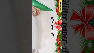 #shorts,#youtubeshorts How To Make Christmas Tree With Glitter Paper| DIY Christmas Tree With Paper