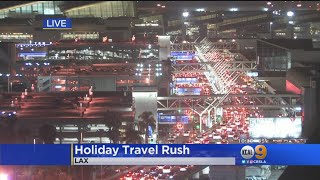 Heavy Traffic At LAX As Holiday Rush Begins