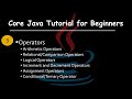 Master Java Operators | Arithmetic, Logical, Relational, & More Explained | Core Java For Beginners