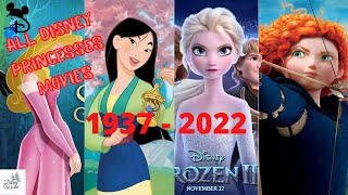 ALL Disney Princesses Movies from 1937 - 2022 !