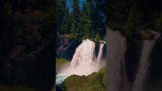 Beautiful Sahalie Falls in Oregon! This 100ft waterfall is famous hiking spot \u0026 travel destination.