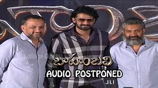 Baahubali Team Press Meet over Audio Launch Postponed || Prabhas || S.S Rajamouli