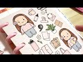 plan with me cute bookworm cozy winter theme week 3 hobonichi cousin avec