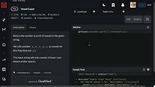 Codewars Vowel Count