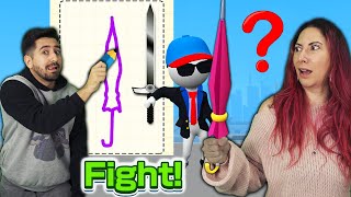 DESENHE A COISA CERTA PARA GANHAR A LUTA no Draw Weapon 3D