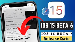 iOS 15 BETA 6 Follow-Up & iOS 15 Beta 7 Released Date || August 2021 #iOS15Beta #ios15features #ios