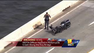 Video: MDTA police investigate officer-involved crash