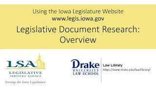Legislative Document Research: Overview