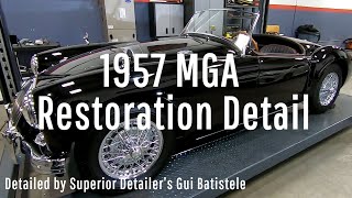 Classic Car Restoration Detailing on a 1957 MGA