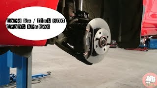 ford ka - fiat 500 front discs and pads how to replace