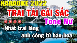 Trai Tài Gái Sắc Karaoke Tone Nữ Nhạc Sống | Beat Mới Dễ Hát Âm Thanh Chuẩn | Trọng Hiếu