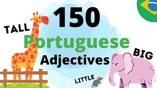 Learn Portuguese Adjectives 😀 TOP 150 ADJECTIVES IN PORTUGUESE