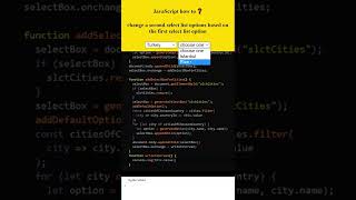 JavaScript Arrays & HTML select boxes