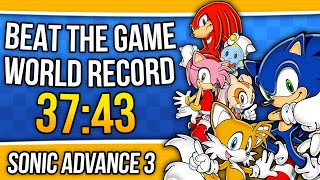 [WR] Sonic Advance 3 - Beat the game Speedrun in 37:43