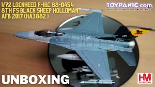 1/72 Lockheed F-16C 88-0454 8th FS Black Sheep Holloman AFB 2017 (HA3882) - Unbox