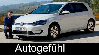 Volkswagen e-Golf FULL REVIEW VW eGolf range Facelift 2018/2017 - Autogefühl