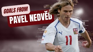 A few career goals from Pavel Nedvěd