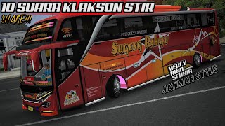 SHARE KODENAME || 10 SUARA KLAKSON STIR || BUSSID V4.1.2