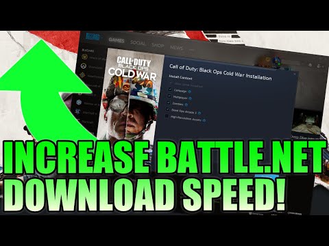 Increase Download Speed for PC Call Of Duty Cold War Boost Blizzard Tutorial