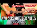 Leandro e Leonardo  Não aprendi dizer adeus Karaokê Violão