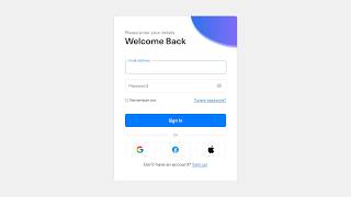 Login Form in HTML CSS & JavaScript