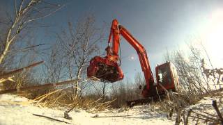 Fecon Brush Cutter - Kubota KX080-3 - Hoes n' More Rentals