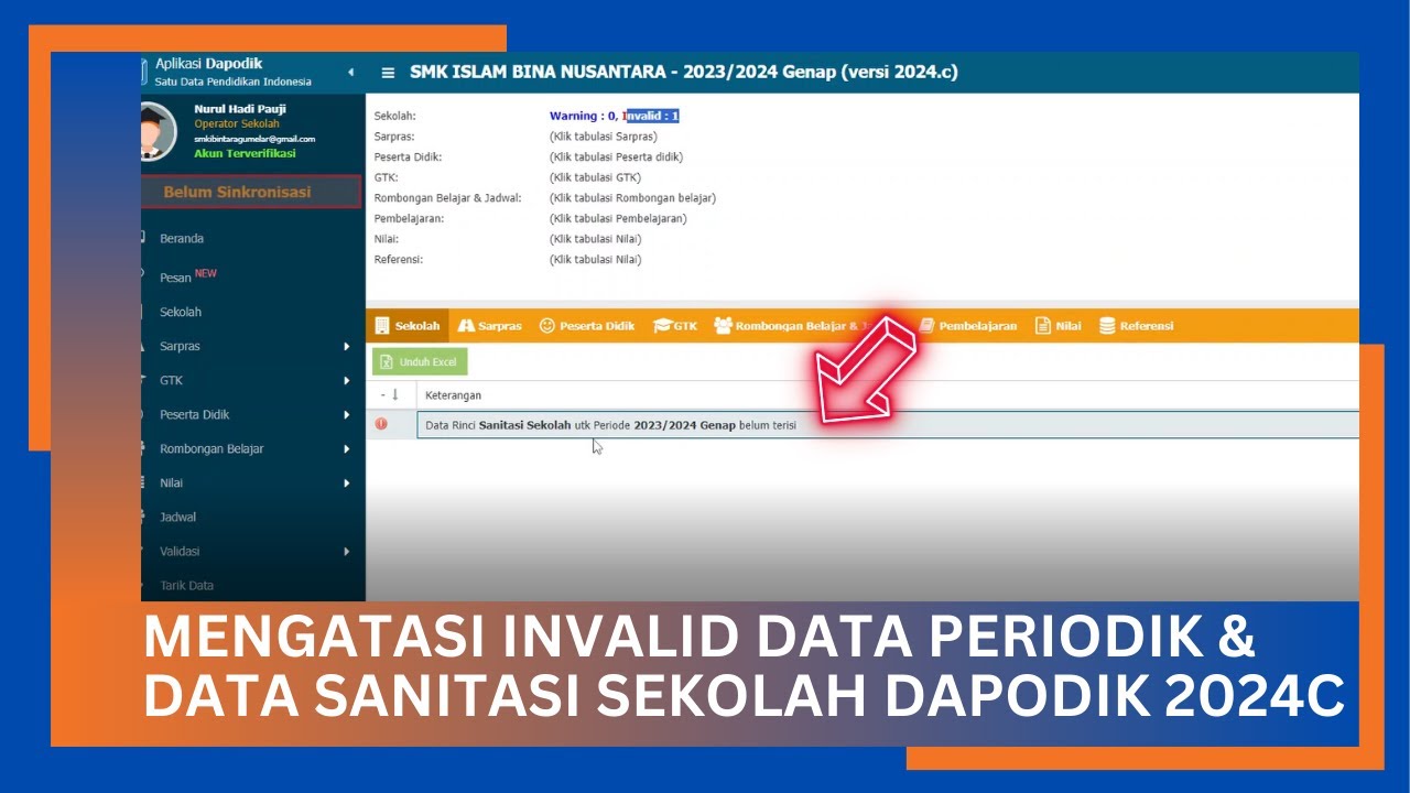 CARA MENGATASI INVALID DATA PERIODIK DAN DATA SANITASI SEKOLAH DI ...