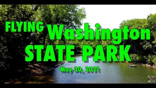 Flying Washington State Park, MO. on 210530 in 4K