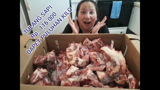 BELI TULANG SAPI Rp. 116.000 DOANG DAPET PULUHAN KILO... LANJUT BARBEQUEAN